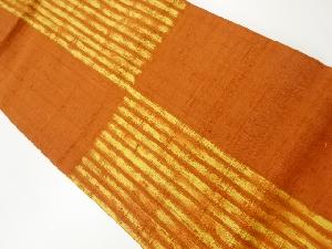 生紬縞模様名古屋帯